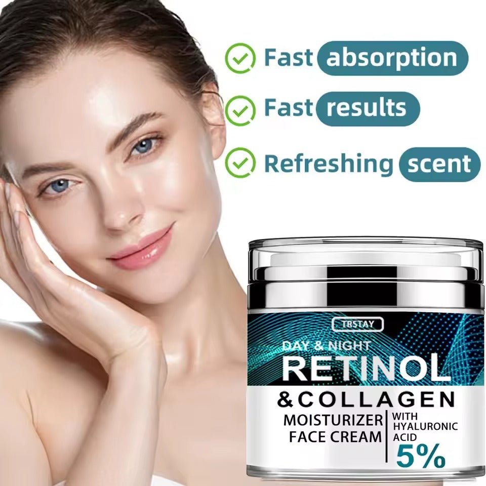 TRSTAY Day & Night Retinol & Collagen Face Cream