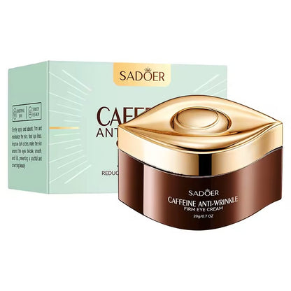 SADOER Caffeine Eye Cream – Reduce Puffiness, Brighten Dark Circles & Refresh Tired Eyes