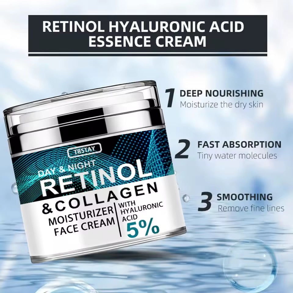 TRSTAY Day & Night Retinol & Collagen Face Cream