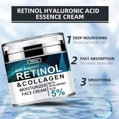 TRSTAY Day & Night Retinol & Collagen Face Cream