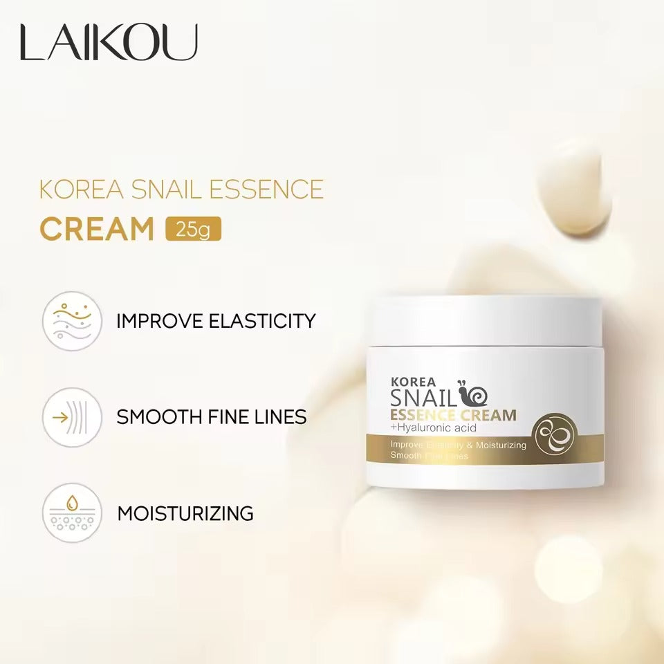 LAIKOU Korea Snail Essence Cream with Hyaluronic Acid