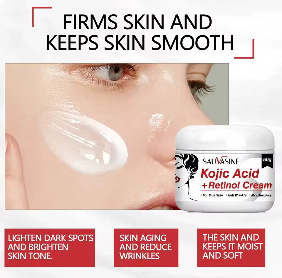 SAUVASINE Kojic Acid + Retinol Face Cream