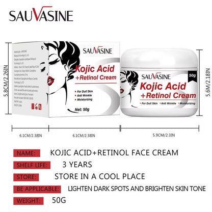 SAUVASINE Kojic Acid + Retinol Face Cream