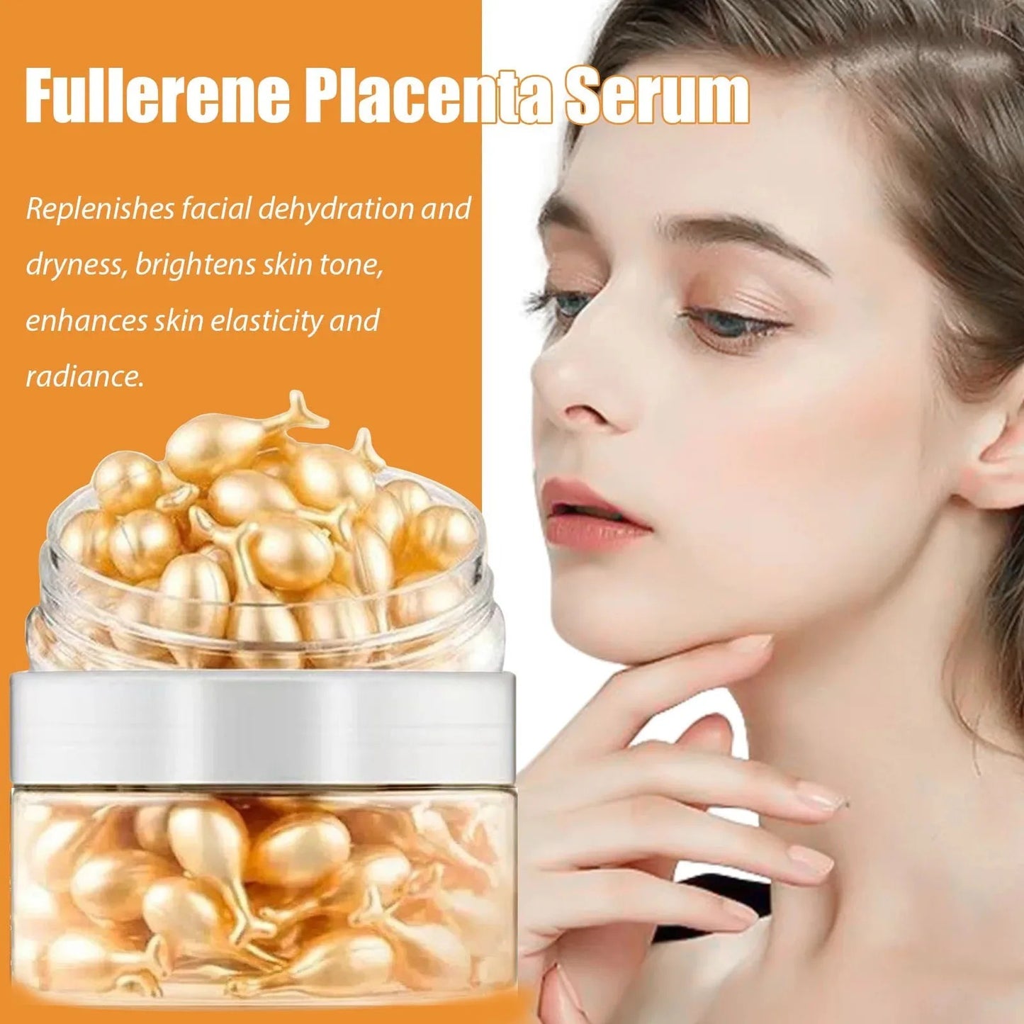 Fullerene Collagen Face Care Capsules Serum