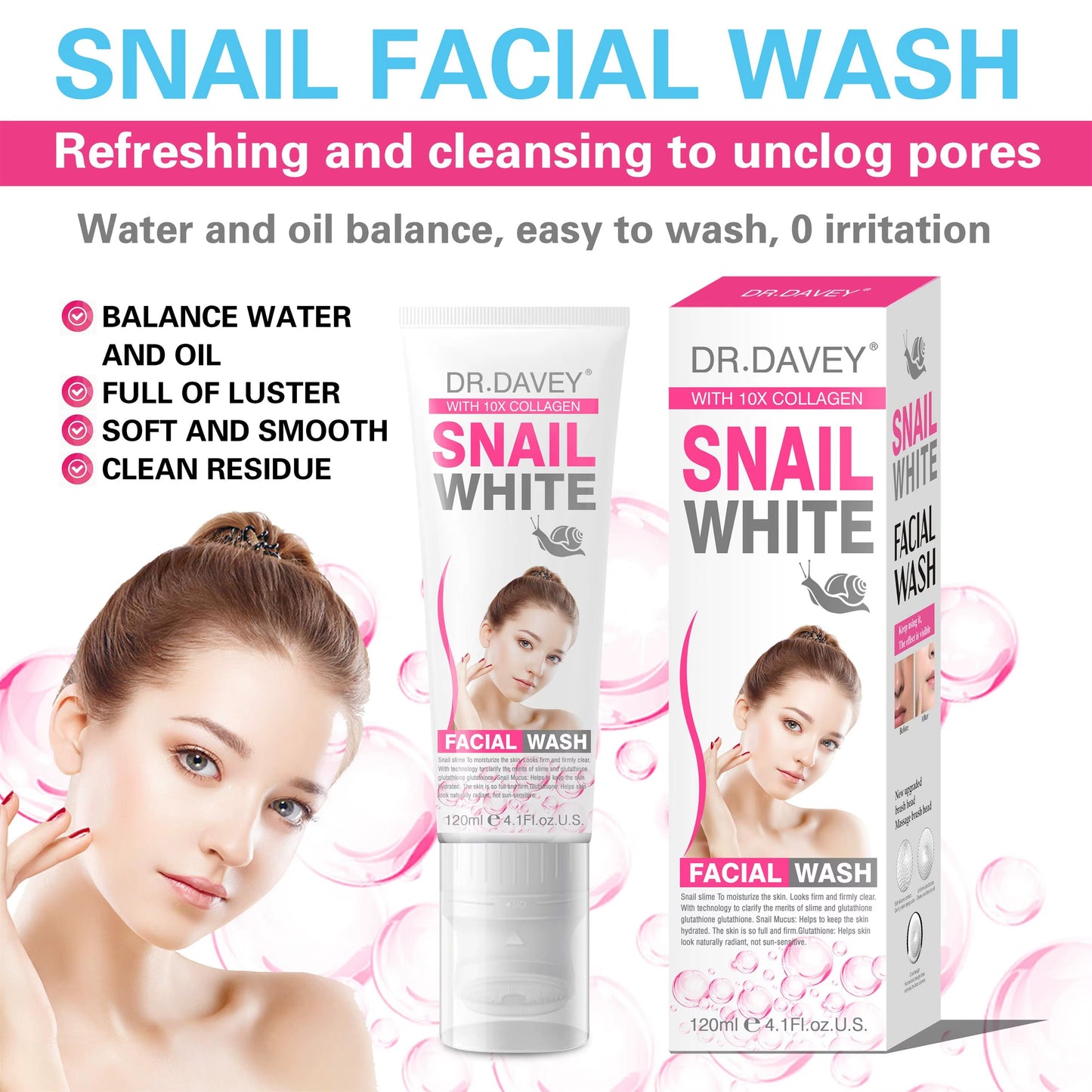 Dr. Davey Snail White Facial Wash