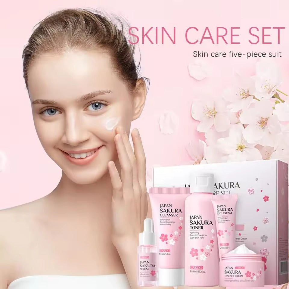 LAIKOU 5pcs Sakura Skin Care Set