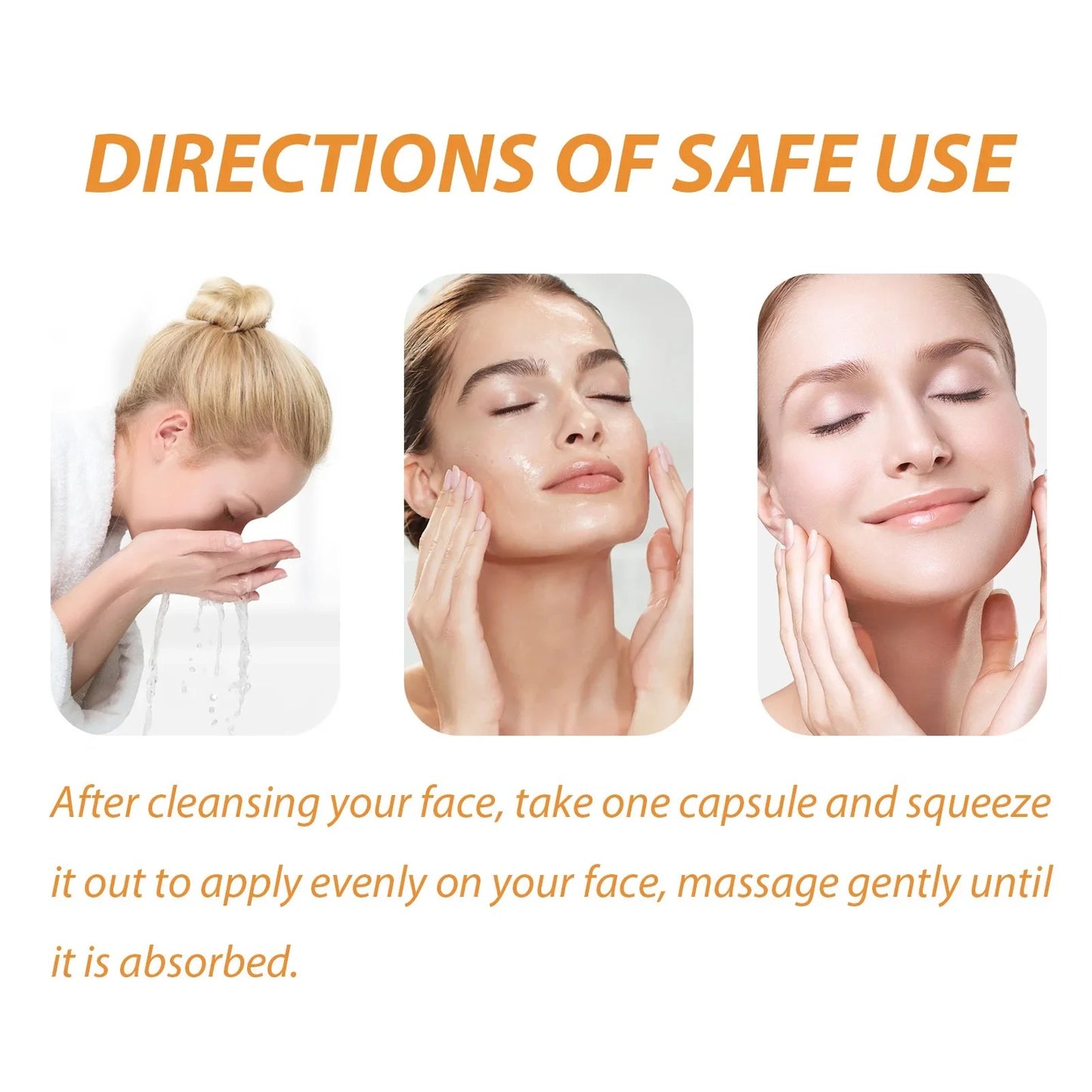 Fullerene Collagen Face Care Capsules Serum