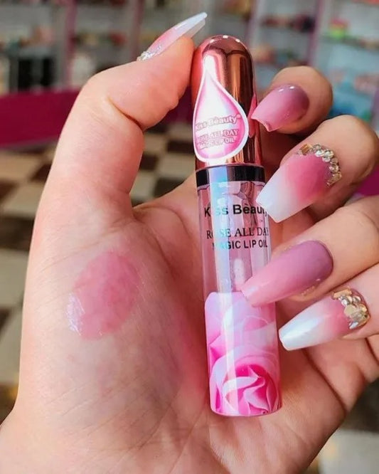 KISS BEAUTY Rose All Day Magic Lip Gloss