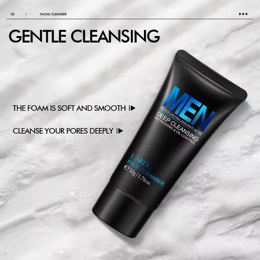 LAIKOU Men Facial Cleanser – Deep Clean & Oil Control (50 g)