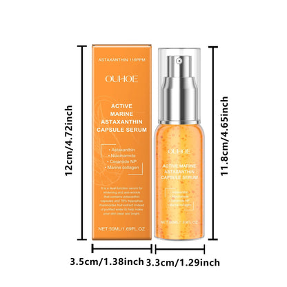 OUHOE Collagen Astaxanthin Face Capsule Serum