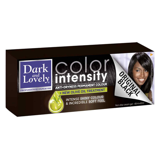 Dark and Lovely Original Black Intensity Hair Color Cream – 100ml