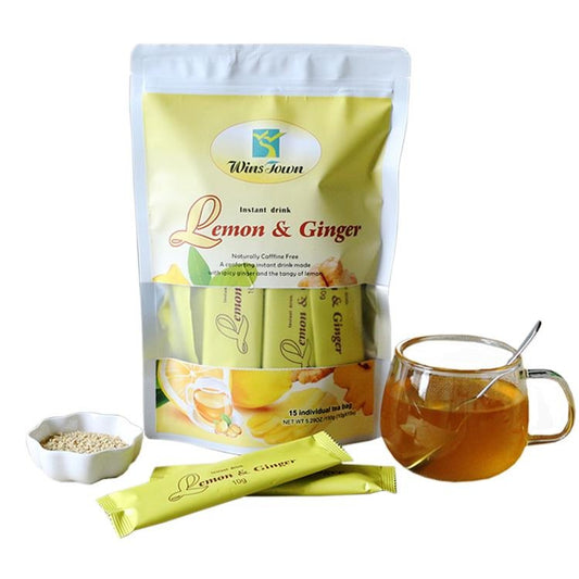 Wins Town Lemon & Ginger Tea – 15 Sachets (150 g)