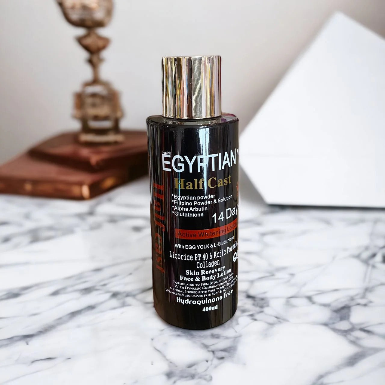 PUREC Egyptian Half Cast Lotion with Egg Yolk & L-Glutathione (400ml)