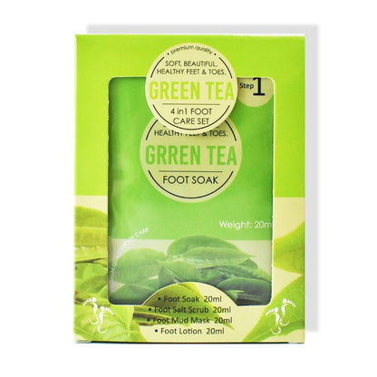 4 in 1 Green Tea Foot Soak Foot Care Set