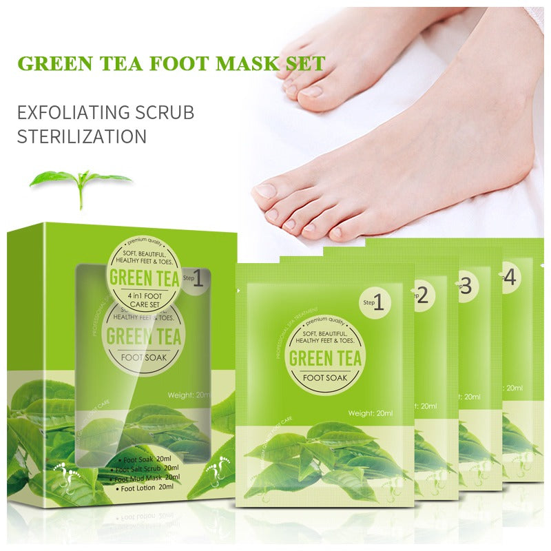 4 in 1 Green Tea Foot Soak Foot Care Set