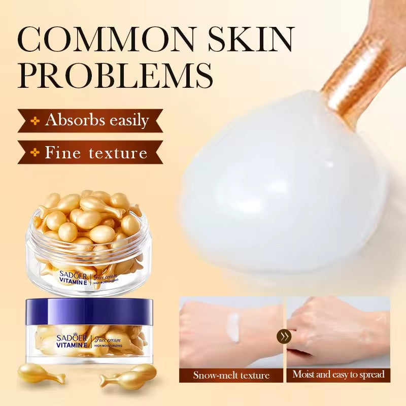 SADOER Vitamin E Face Essence Cream Capsules