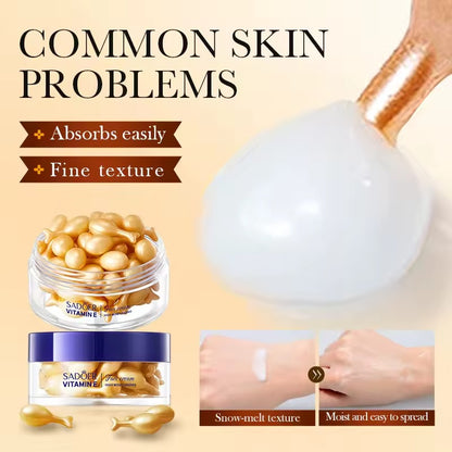 SADOER Vitamin E Face Essence Cream Capsules