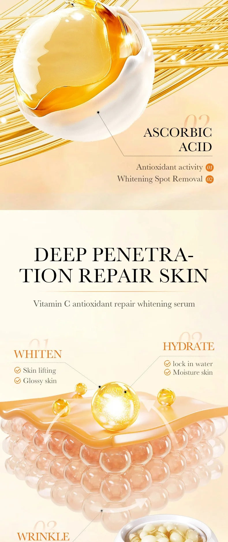 SADOER Vitamin C Antioxidant Repair Whitening Serum