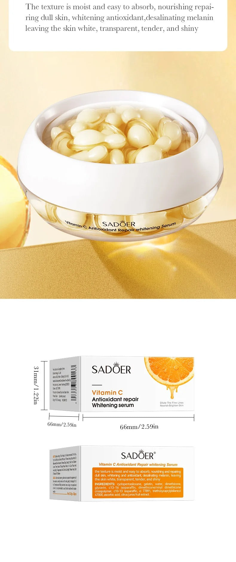 SADOER Vitamin C Antioxidant Repair Whitening Serum