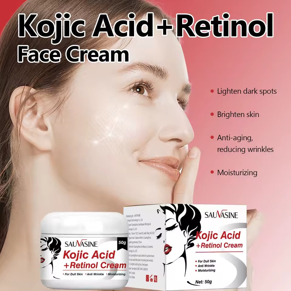SAUVASINE Kojic Acid + Retinol Face Cream