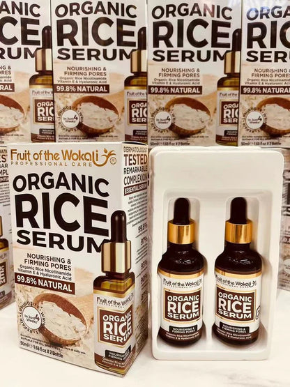 FRUIT OF THE WOKALI Organic Rice Serum with Nicotinamide, Hyaluronic Acid and Vitamin E