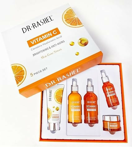 Dr. Rashel 4in1 Set Vitamin C Series(face+ eye Serum, cream &cleanser)