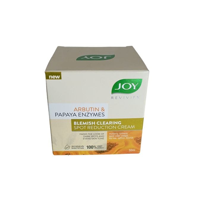 JOY REVIVIFY TURMERIC, PAPAYA, TEA TREE, LEMON, MULBERRY & LICORICE Face Cream.