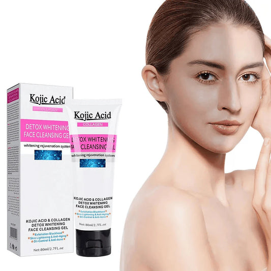 Kojic Acid Collagen Detox Whitening Face Cleansing Gel (80 ml)