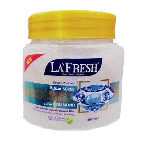 La Fresh Deep Exfoliating Diamond Face & Body Scrub with Diamond Shine (500ml)