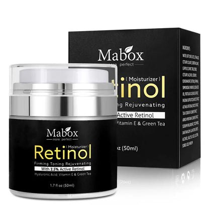 Mabox Retinol 2.5%,Hyaluronic Acid With Vitamin E Cream