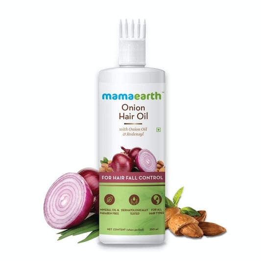 Mamaearth Onion Hair Oil for Hair Regrowth and Hair Fall Control (50ml)