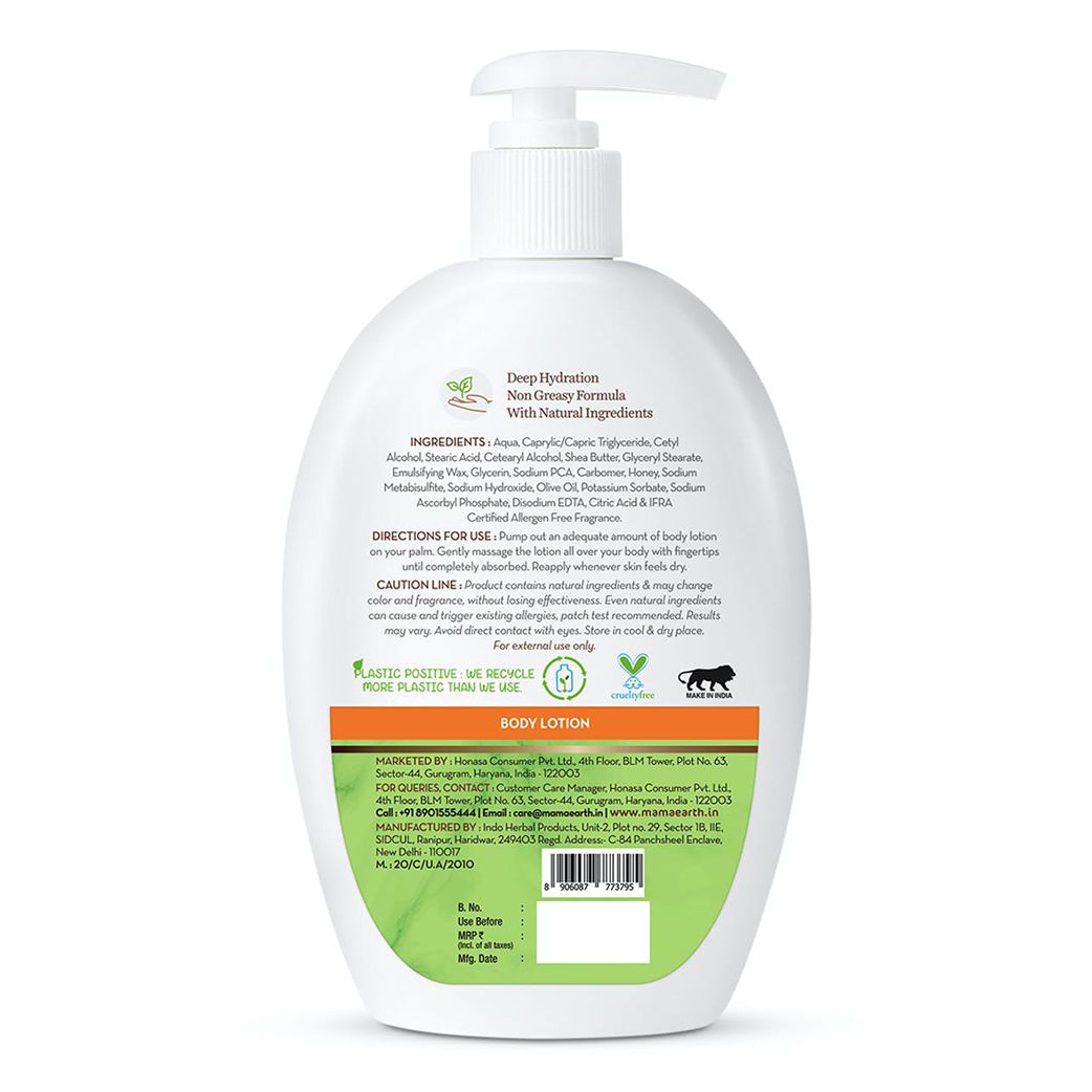Mamaearth Vitamin C Body Lotion with Vitamin C & Honey for Radiant Skin (400ml)