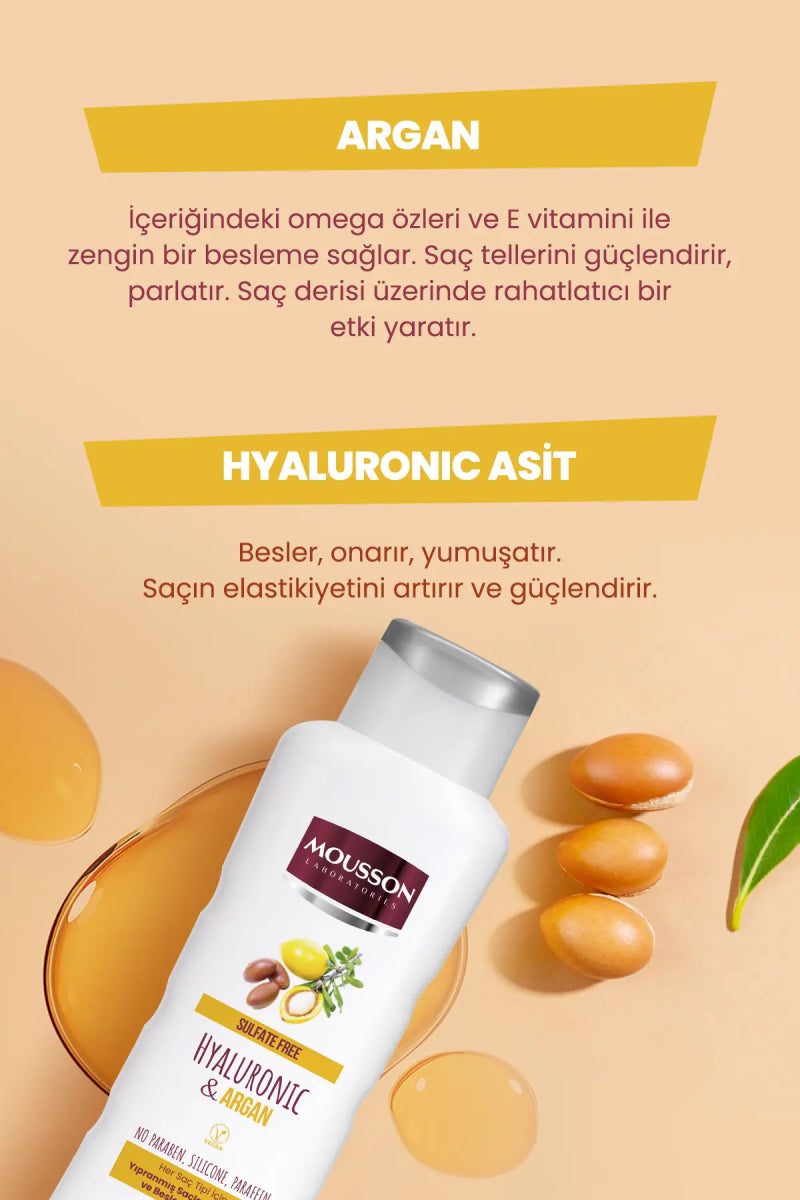 Mousson Hyaluronic & Argan Shampoo