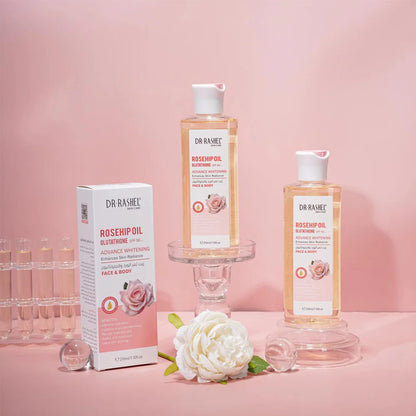 Dr. Rashel Rosehip Oil Glutathione SPF 50 Advance Whitening Face & Body – 210ml
