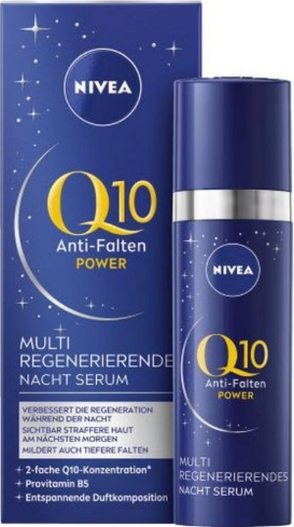 NIVEA Q10 Anti-Wrinkle Power Multi Regenerating Night Serum, 30ml