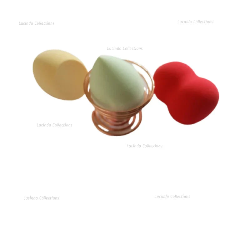 Makeup Puffs Sponge With Holder Stand