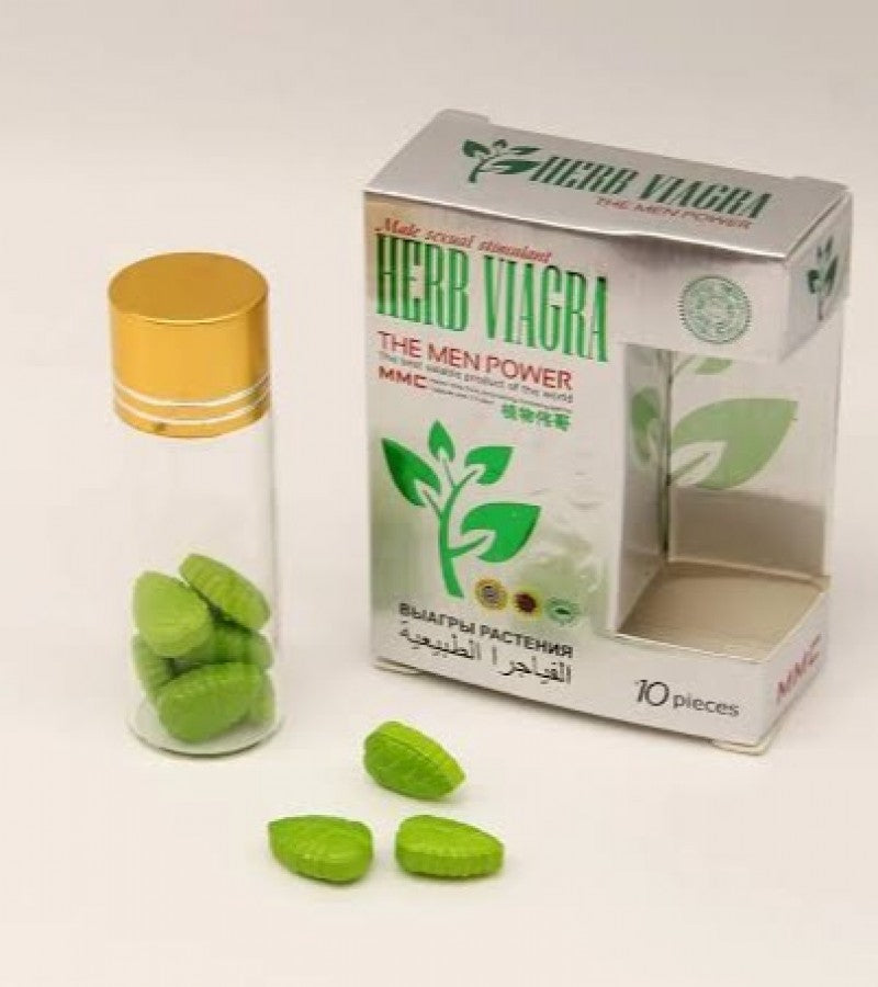 Original Herb Viagra Men's Sex Enhancement – 10 Tablets Jar