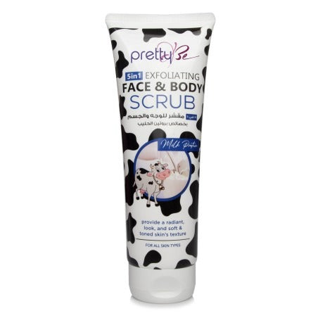 Pretty Be 5 in 1 Milk Protein Exfoliating Face and Body Scrub