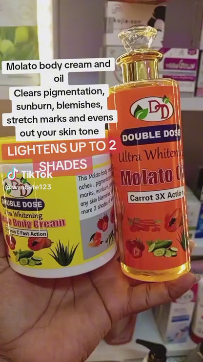 🔥 LIMITED DEAL — Double Dose Molato Vitamin C Fast Action Set | Body Cream + Body Oil | Brighten + Glow + Even Tone | KSh 4000