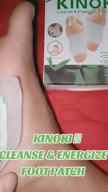 Kinoki Foot Patch 100% Authentic Effective Detox Sleeping Foot Pads Organic Ginger Plus Salt Herbal Cleansing Patches 4