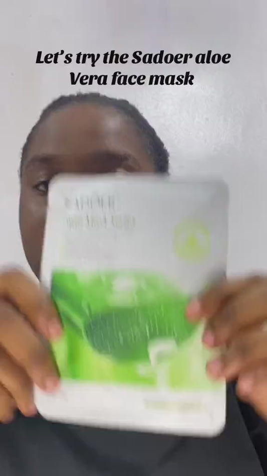 SADOER Hydrating & Moisturizing Aloe Vera Facial Sheet Mask