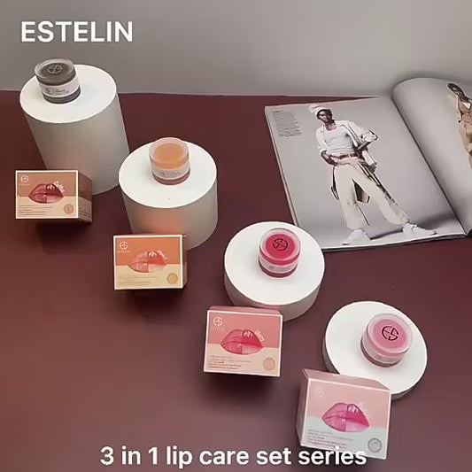 ESTELIN  3in1 Lip Care Set(Coffee)