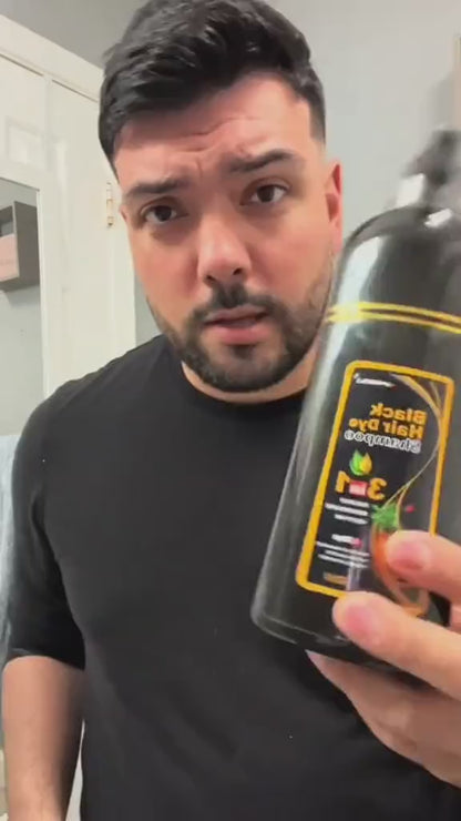 Meidu 3-in-1 Natural Black Hair Dye Shampoo – 500ml For Men and Women