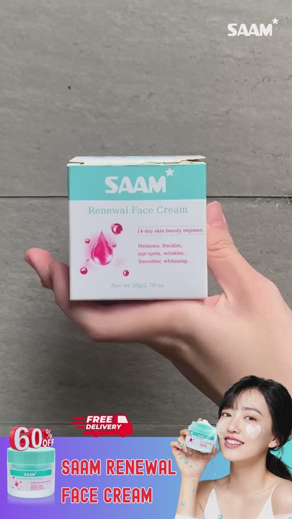 🔥ORIGINAL Saam Renewal Face Cream with QR CODE , BUY 1 GET 1 EXTRA FREE 🔥