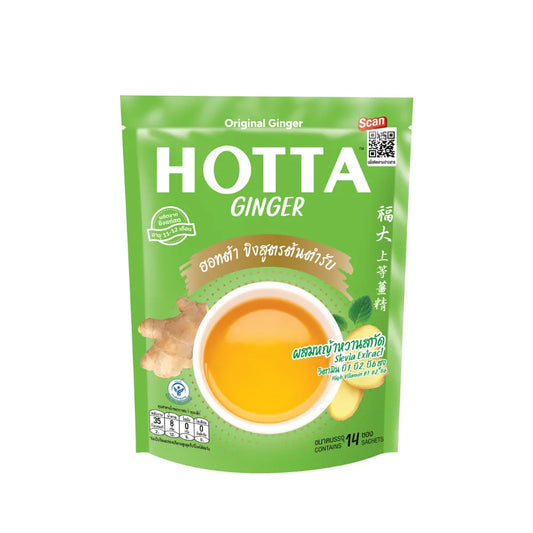 Hotta Instant Ginger Original with Stevia Extract (9g)