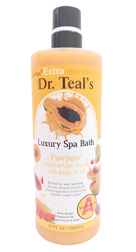 Dr Teal's Luxury Spa Bath - Pawpaw Essential Oil with Kojic Acid