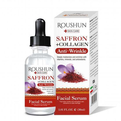 Roushun Saffron + Collagen Anti-Wrinkle Facial Serum 30mL
