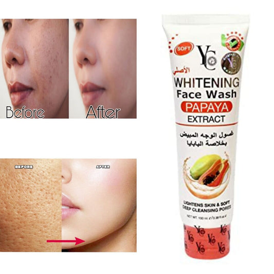 YC Whitening Face Wash with Papaya Extract – 100ml