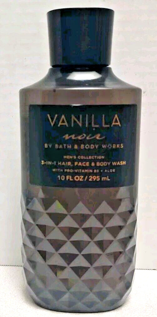 Bath & Body Works Men's Collection Vanilla Noir 3-In-1 Hair, Face &amp; Body Wash