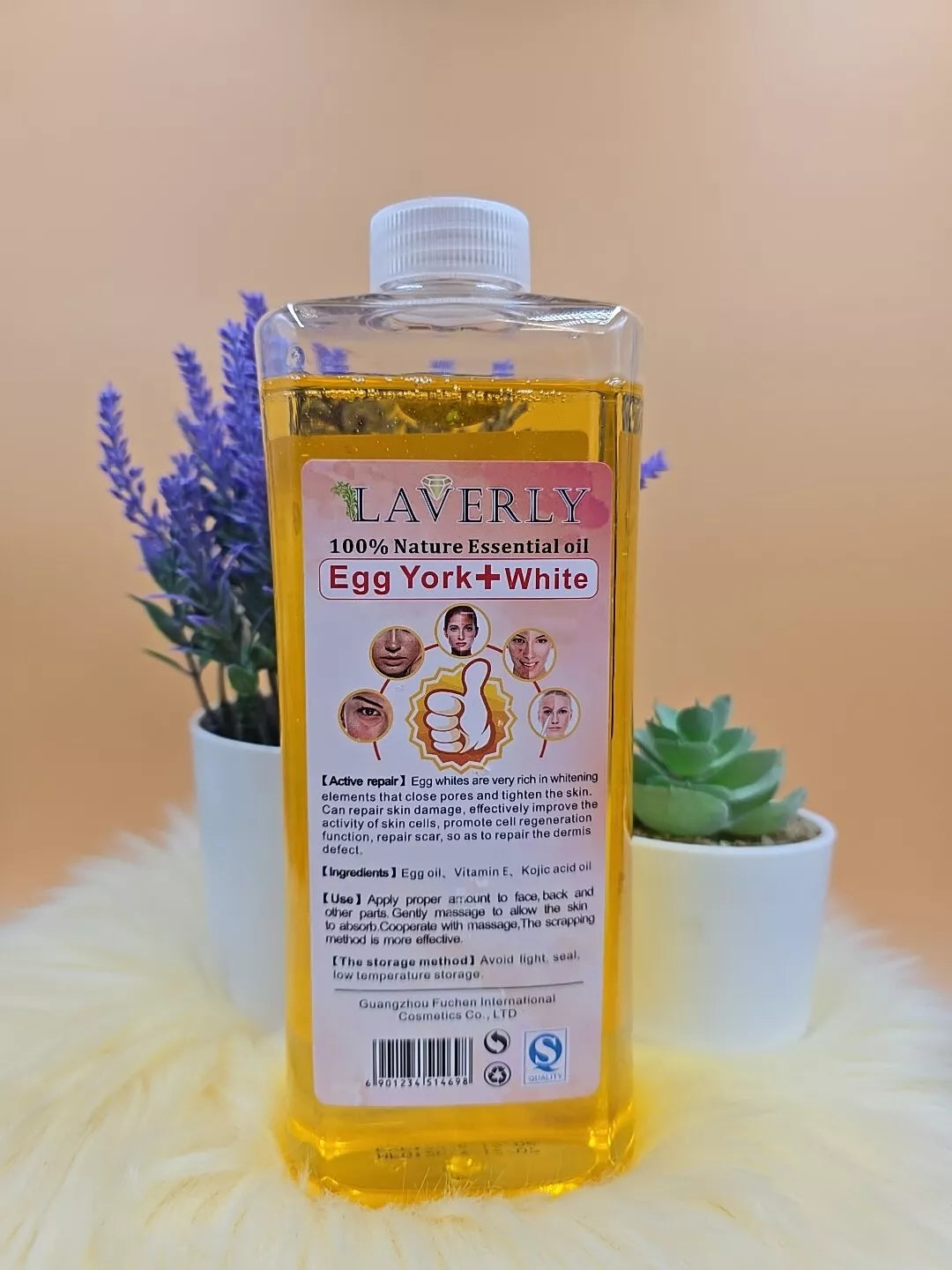 Laverly Whitening Egg Oil SPF 50 Face & Body Corrector Oil (1000ml)